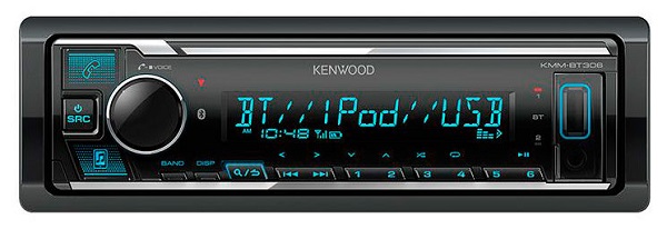  KENWOOD KMM-BT306, 1DIN, 4X50, USB, AUX-,   FLAC,  iPhone  iPod, Bluetooth, 3 RCA-